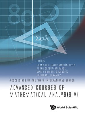 cover image of Advanced Courses of Mathematical Analysis Vi--Proceedings of the Sixth International School